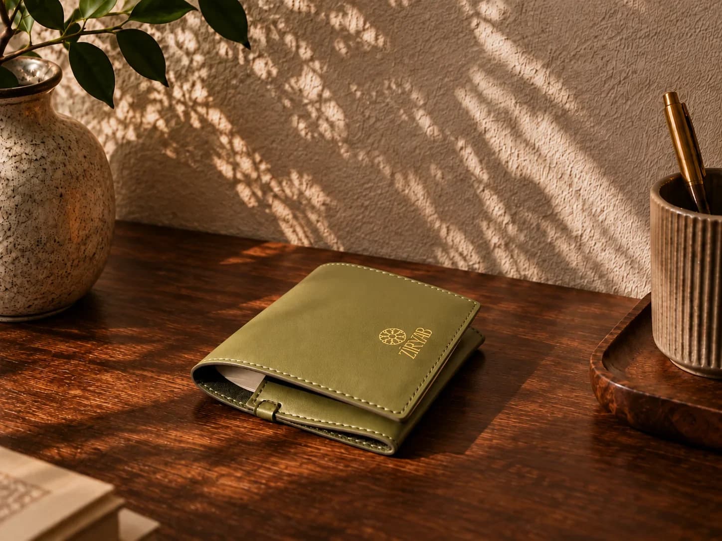Bloc-notes de poche en cuir