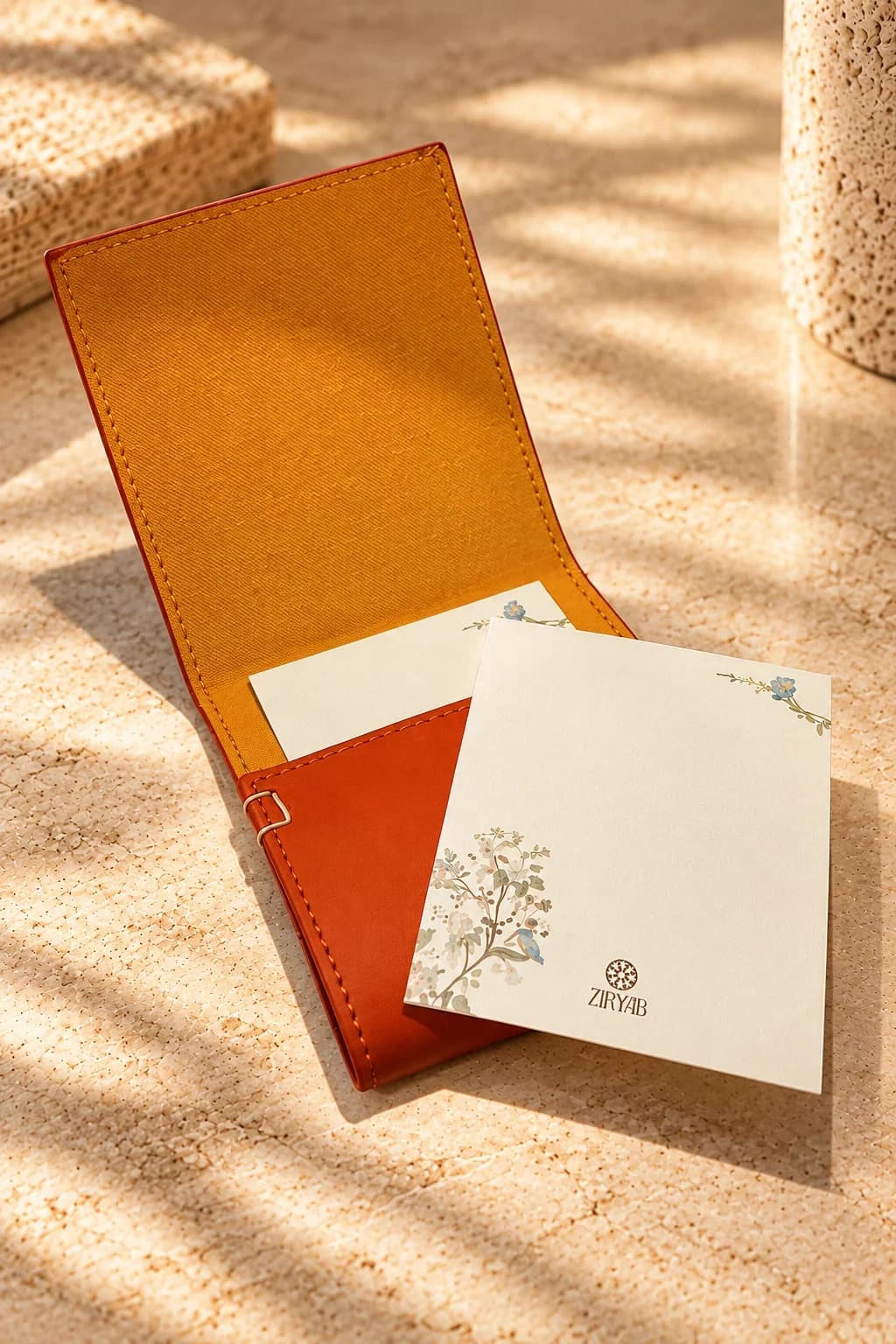 Bloc-notes de poche en cuir