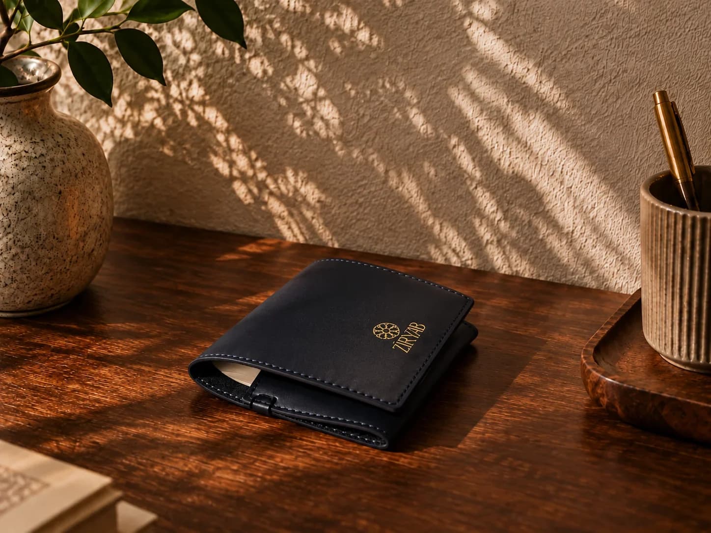 Bloc-notes de poche en cuir