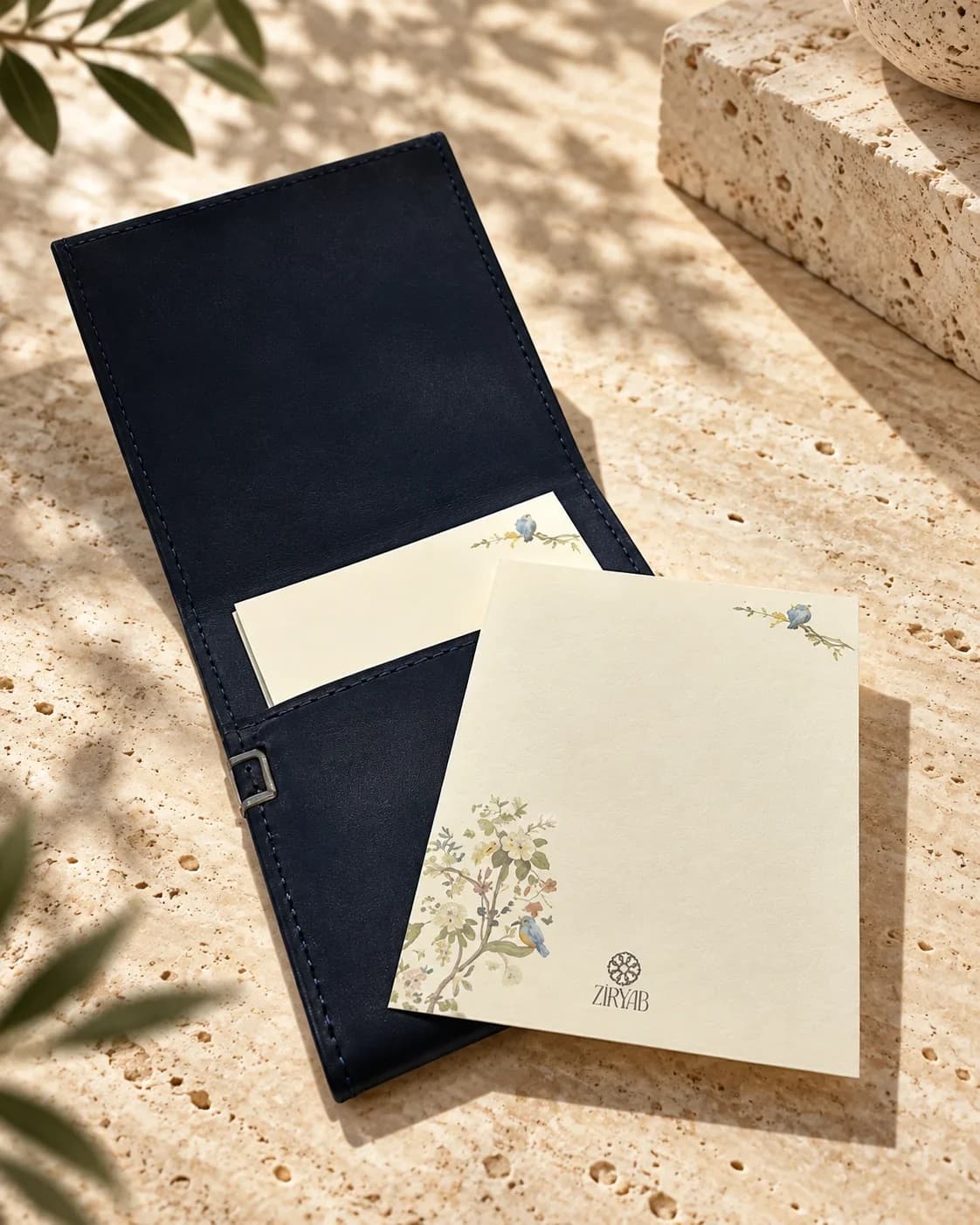 Bloc-notes de poche en cuir