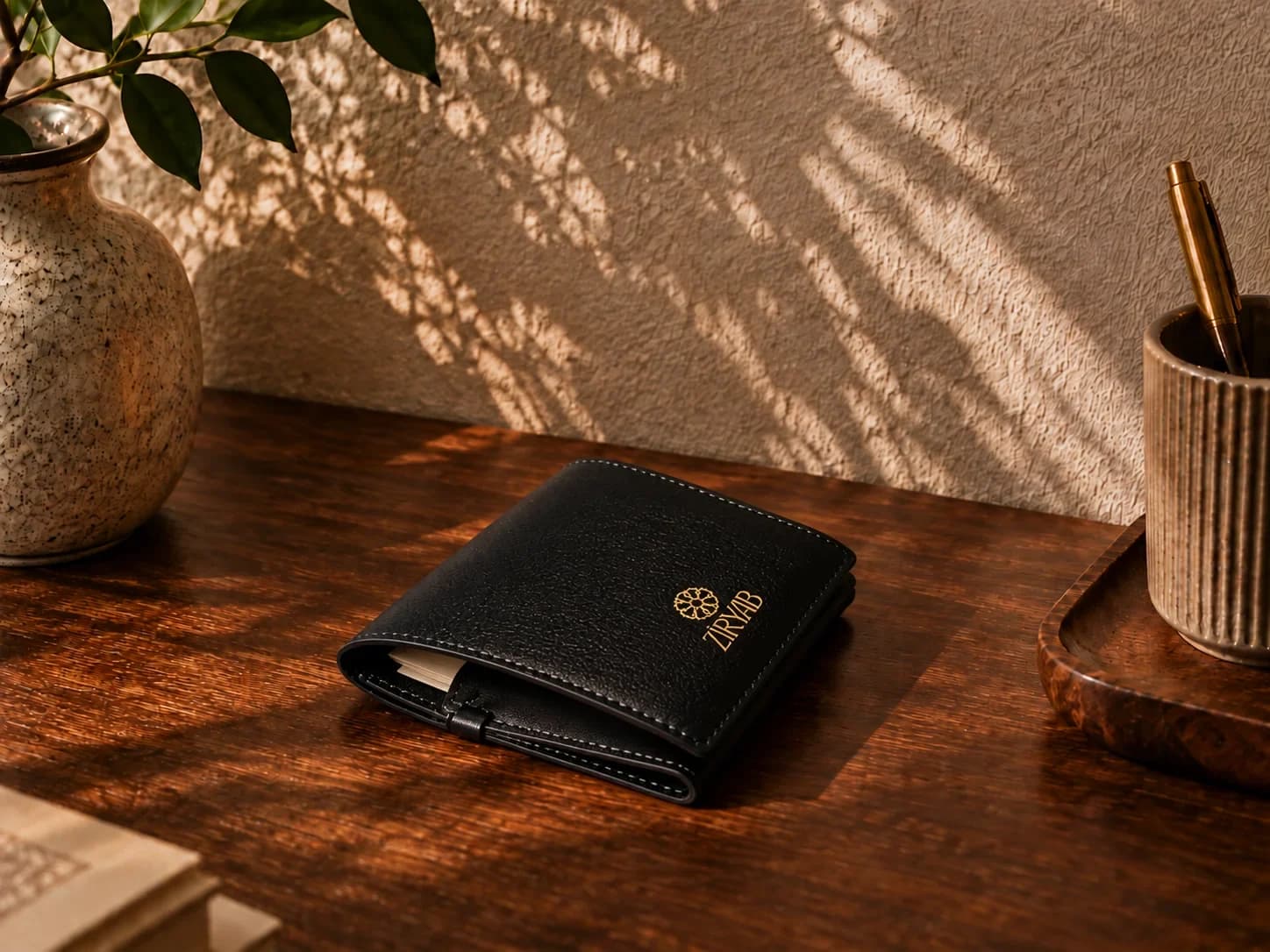Bloc-notes de poche en cuir
