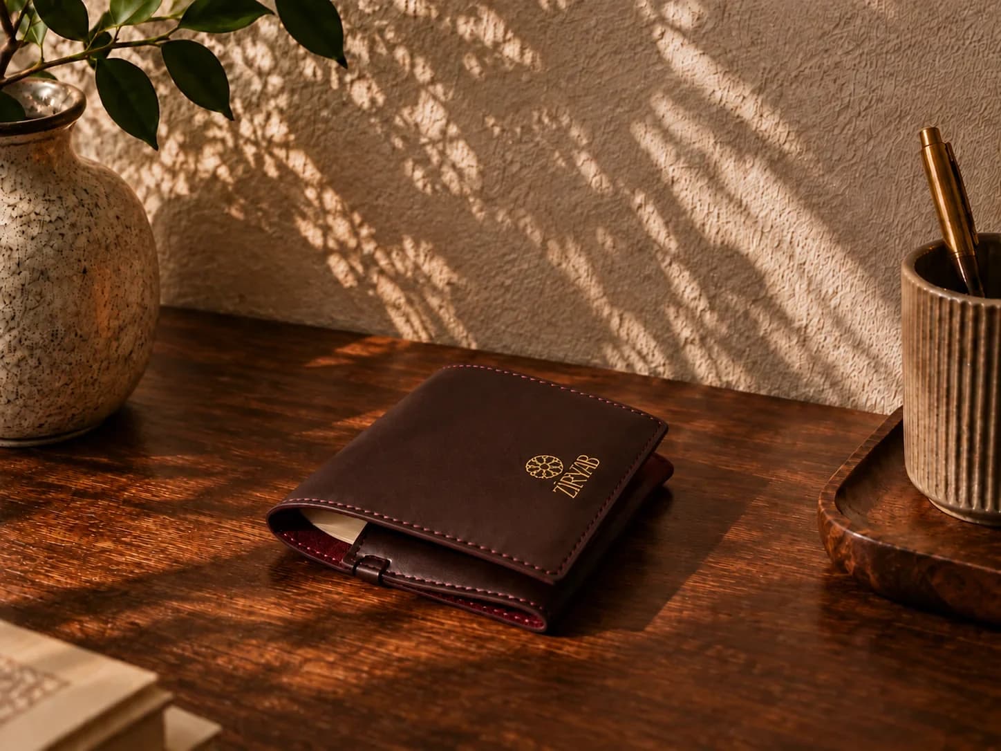 Bloc-notes de poche en cuir