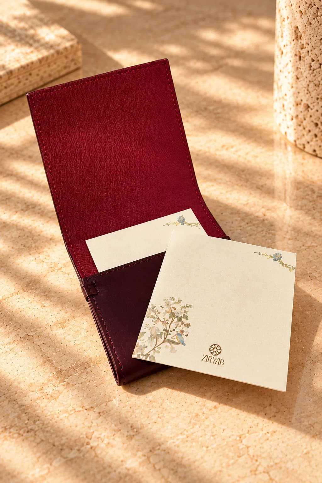 Bloc-notes de poche en cuir