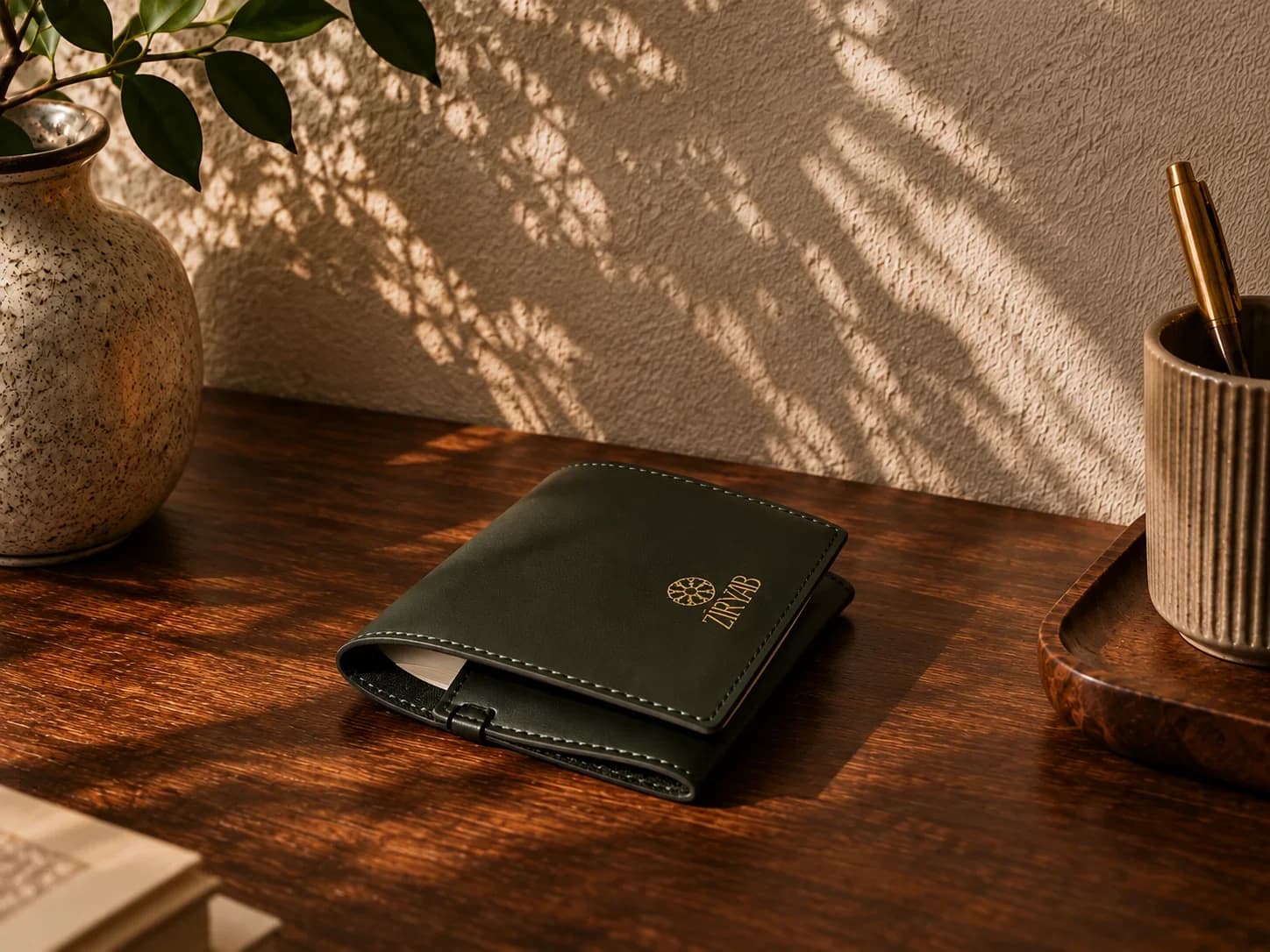 Bloc-notes de poche en cuir