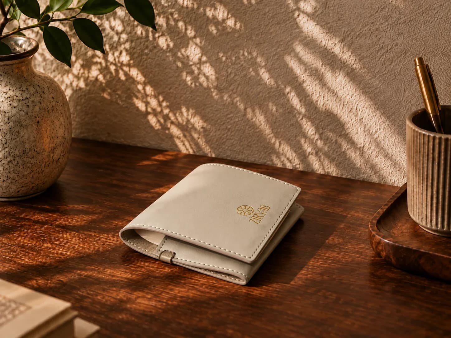 Bloc-notes de poche en cuir