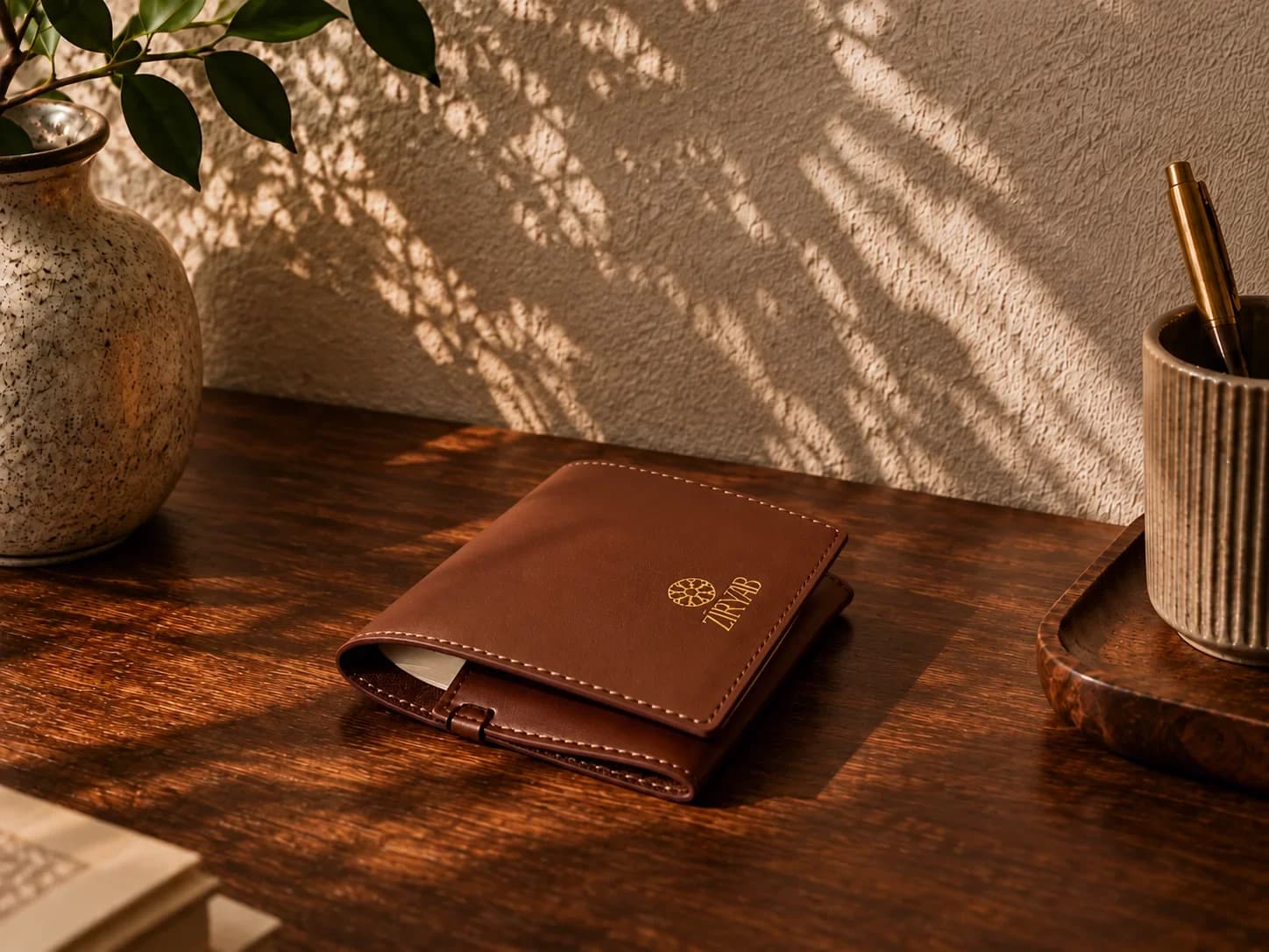 Bloc-notes de poche en cuir
