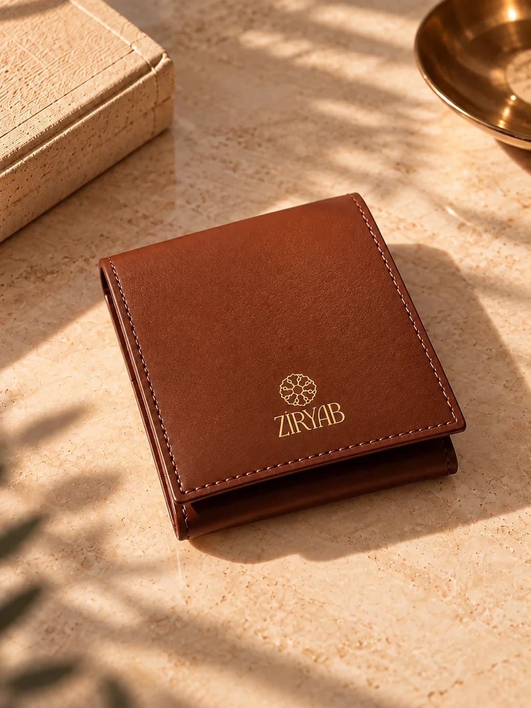 Bloc-notes de poche en cuir