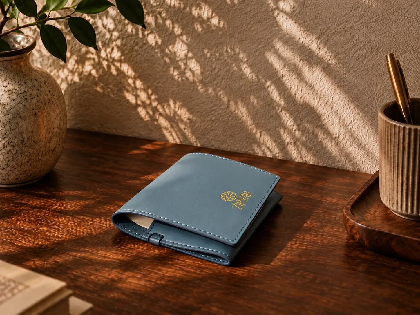 Bloc-notes de poche en cuir