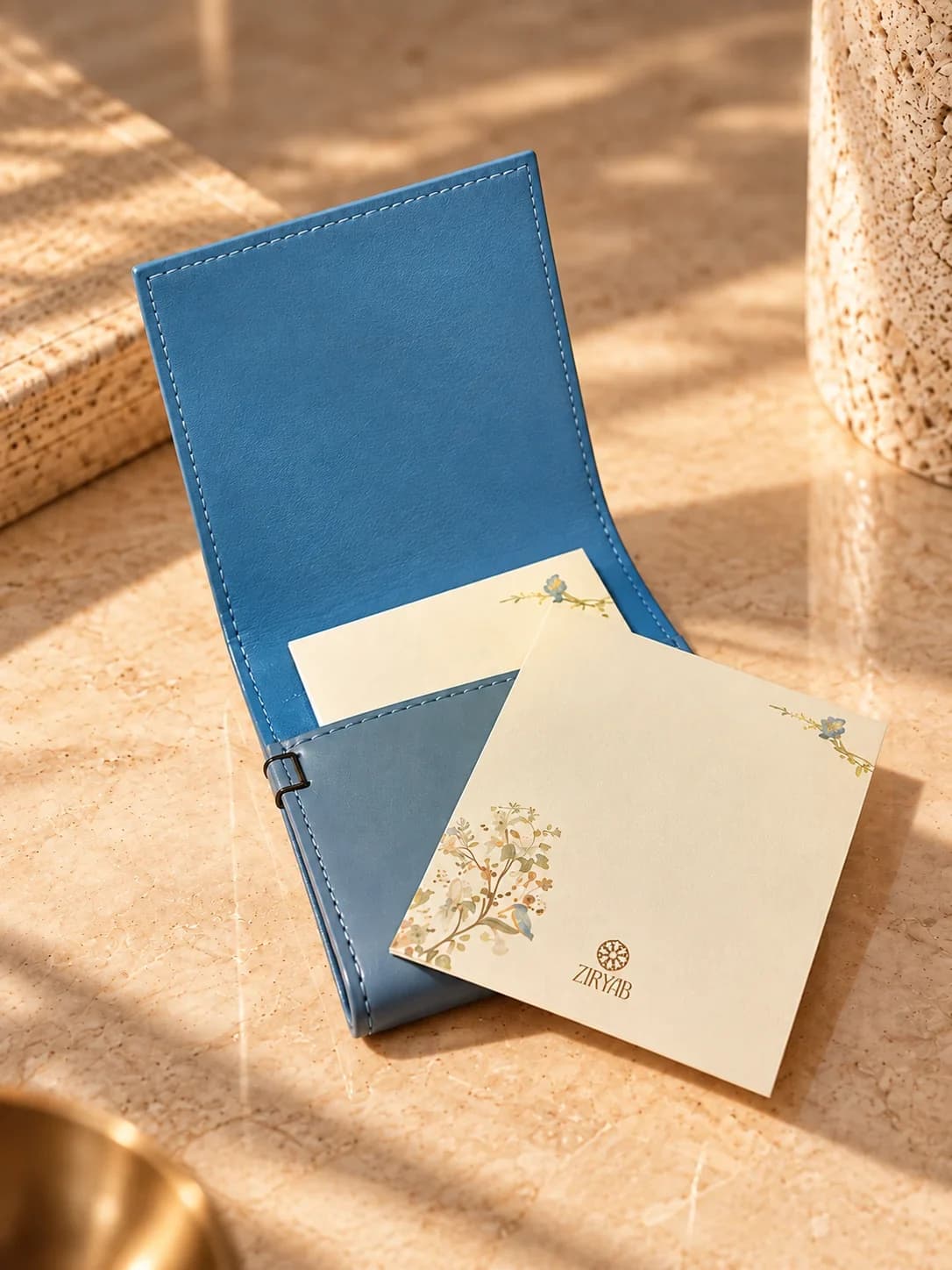 Bloc-notes de poche en cuir