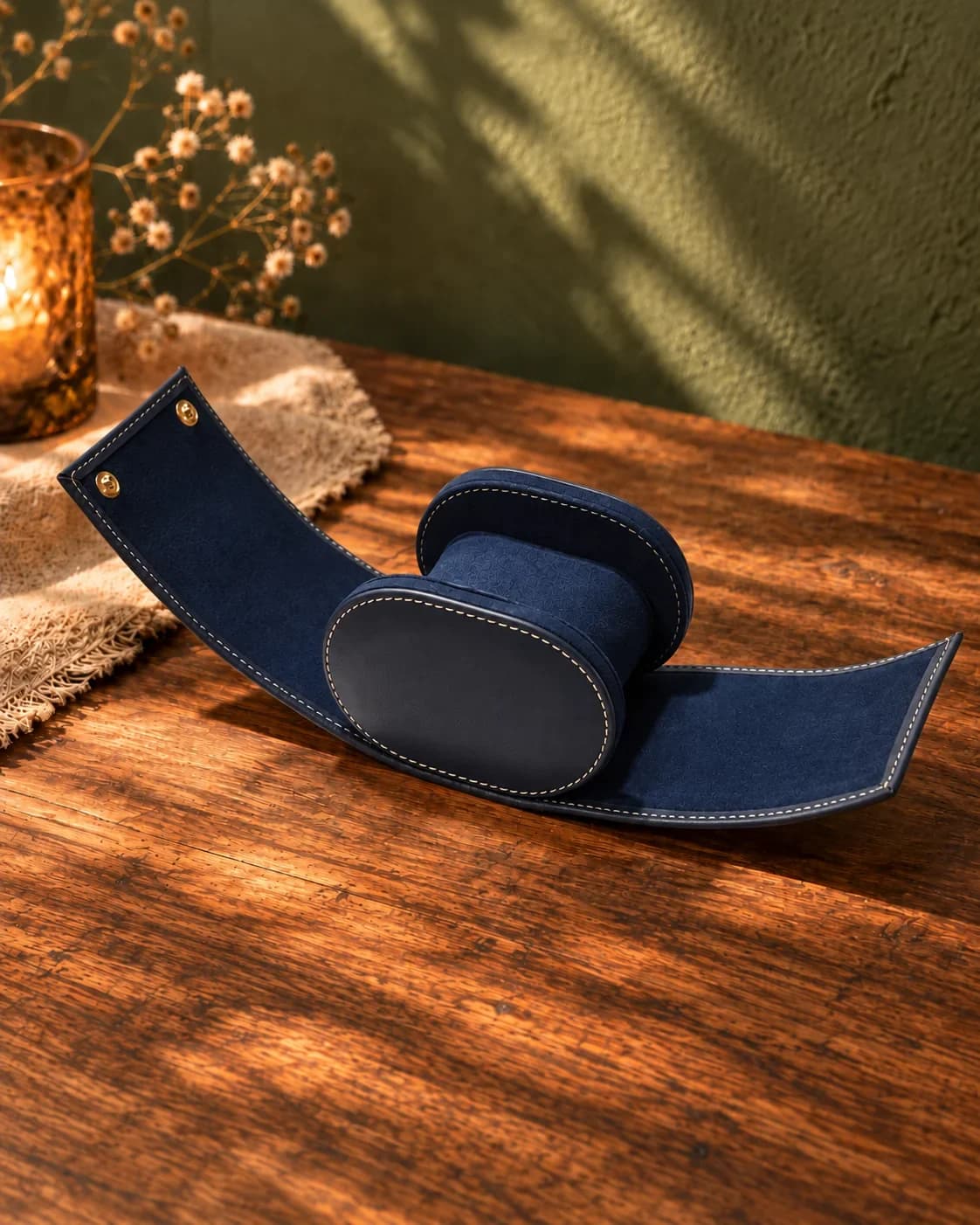 Étui à montre en cuir