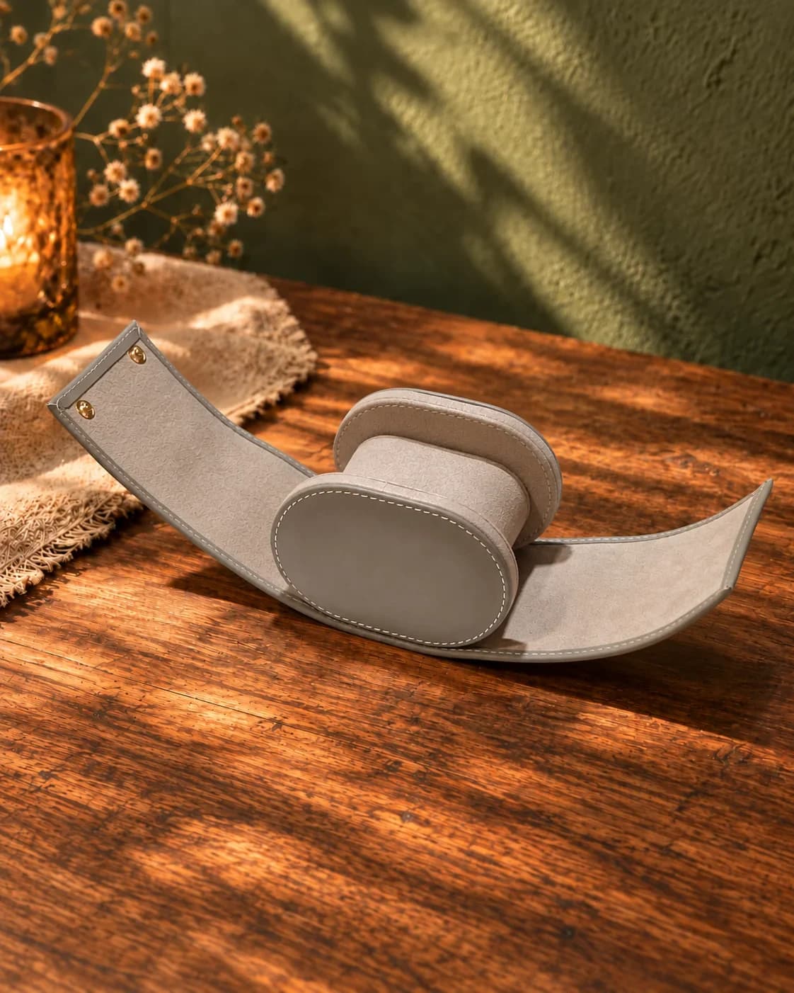 Étui à montre en cuir