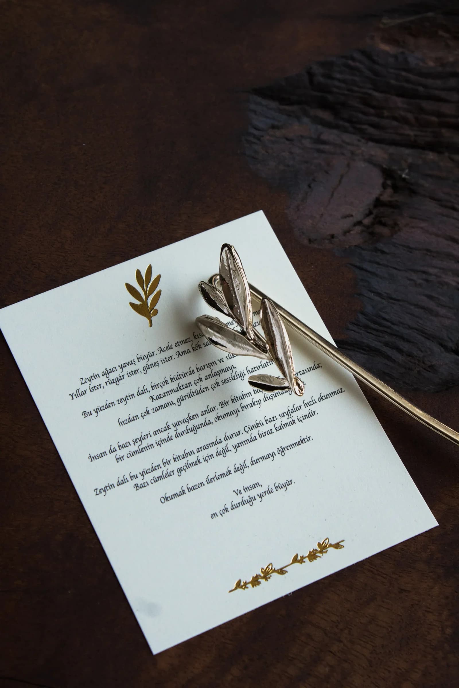 Marque-page en métal