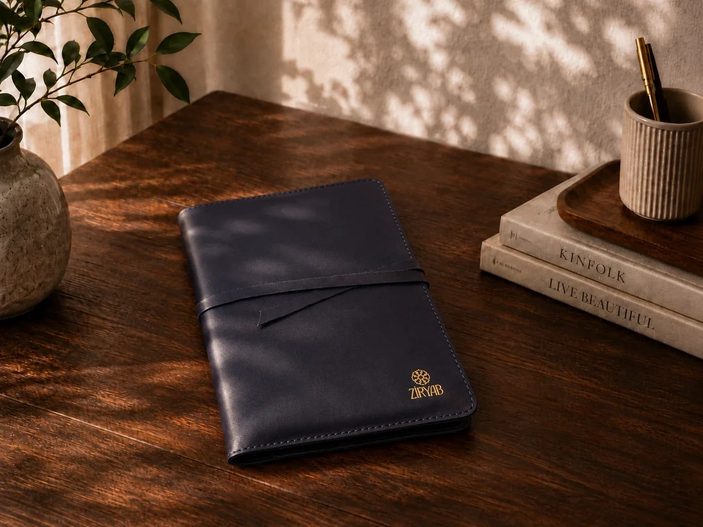 Organiseur en cuir véritable