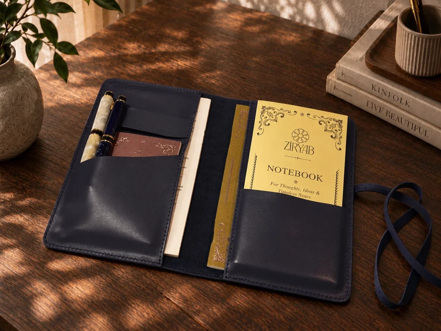 Organiseur en cuir véritable