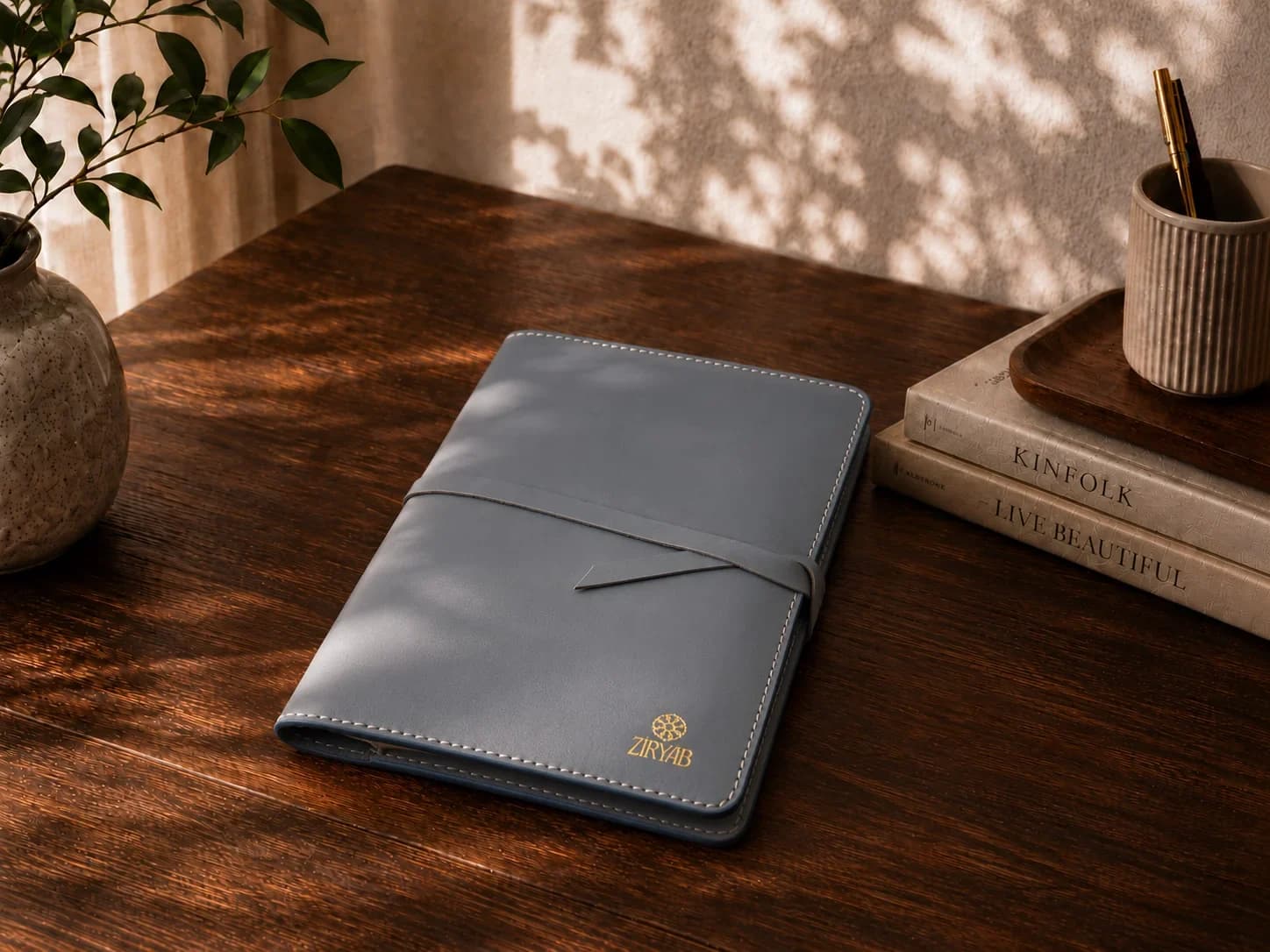 Organiseur en cuir véritable