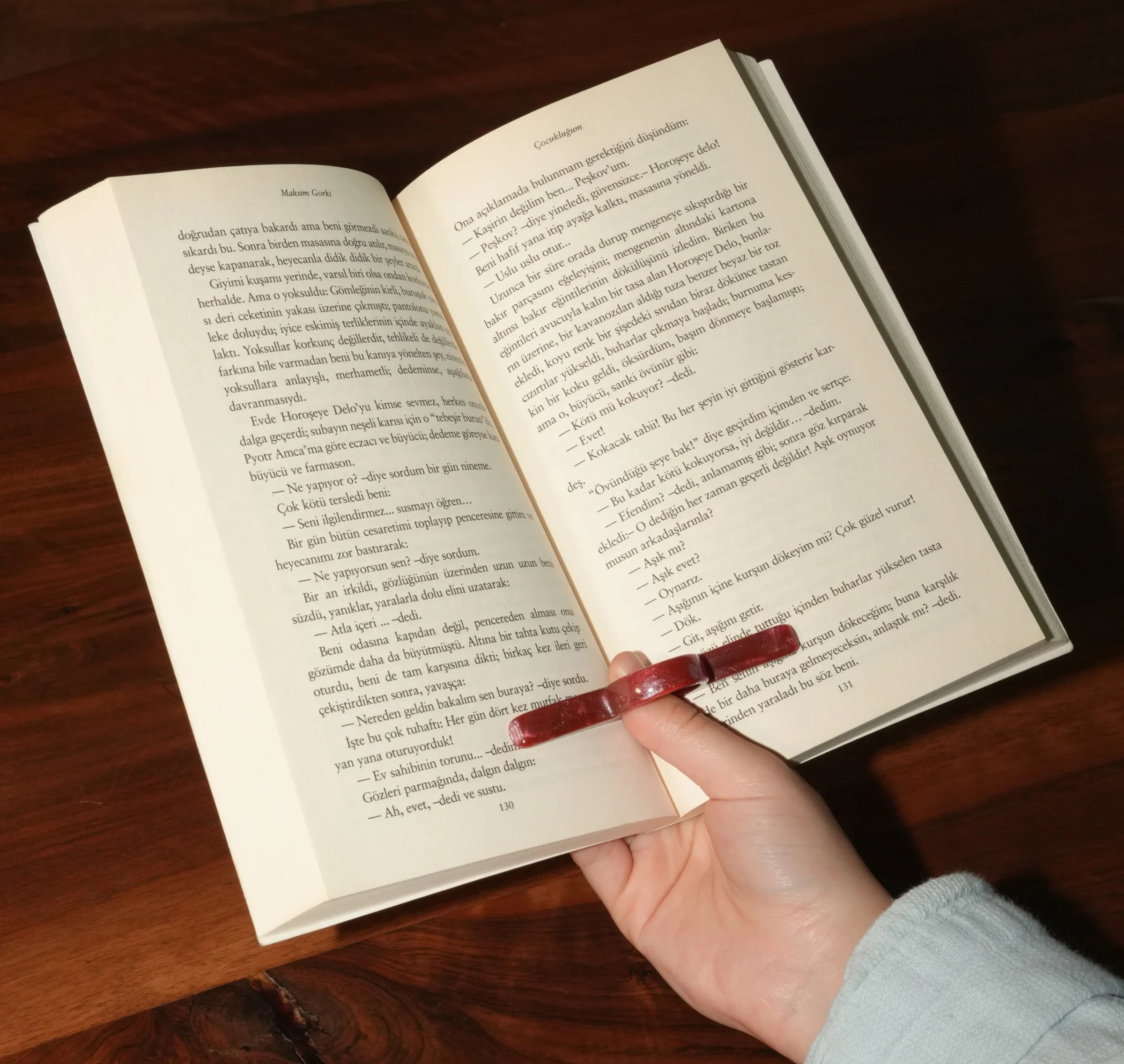 Porte-page de pouce en résine