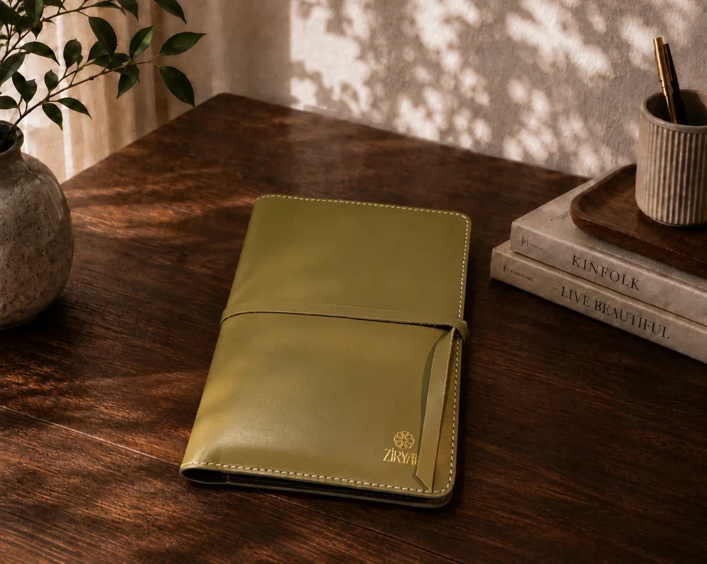 Organiseur en cuir véritable