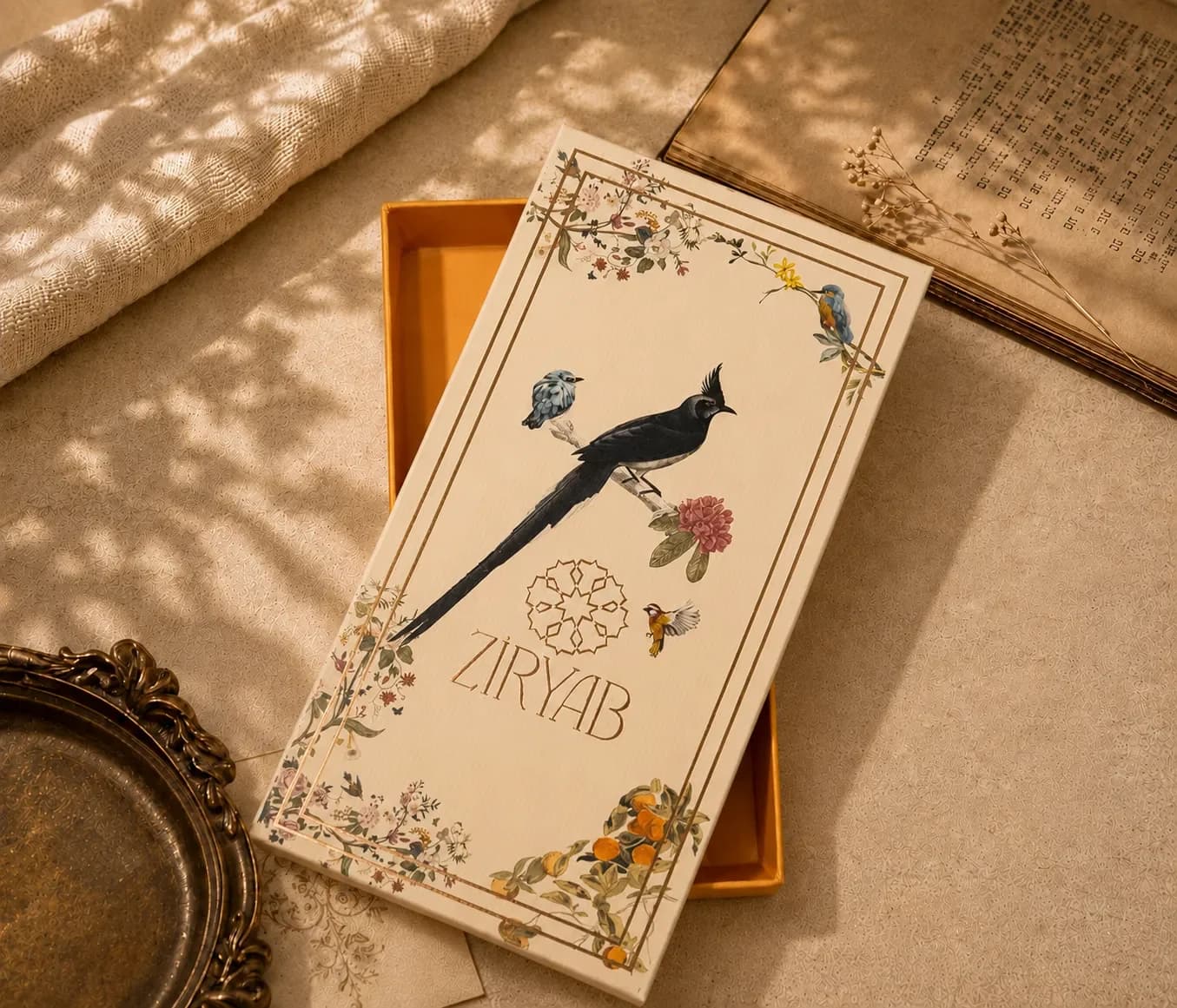 Boîte cadeau à motifs Ziryab, moyen modèle