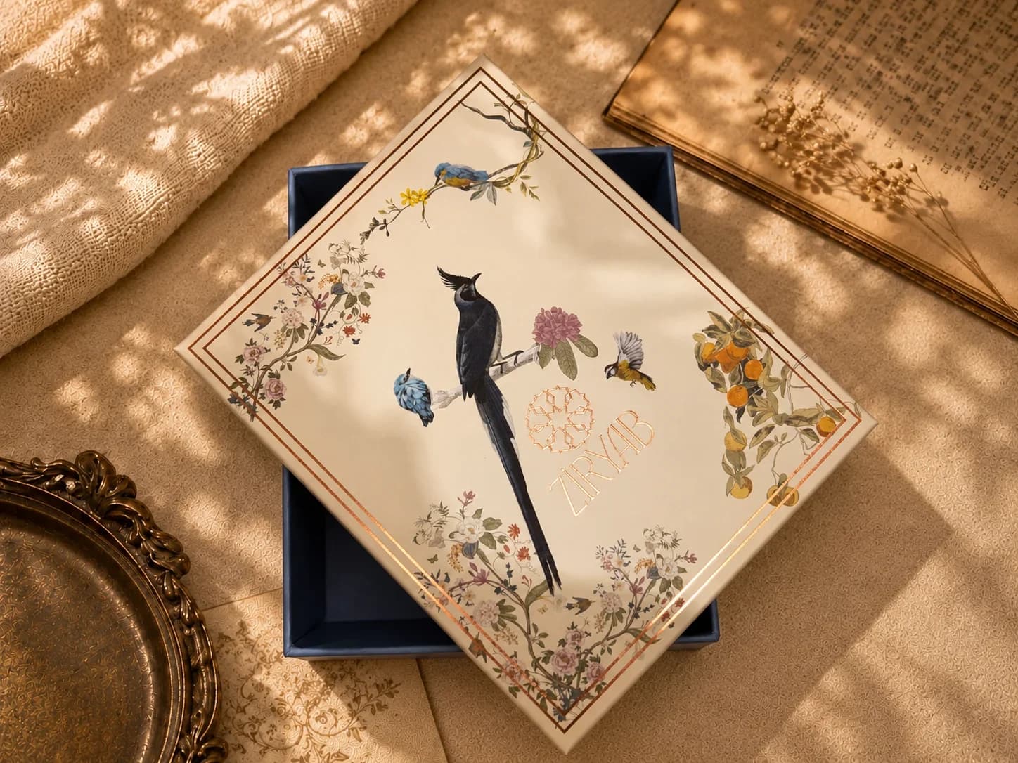 Boîte cadeau à motifs Ziryab, grand modèle